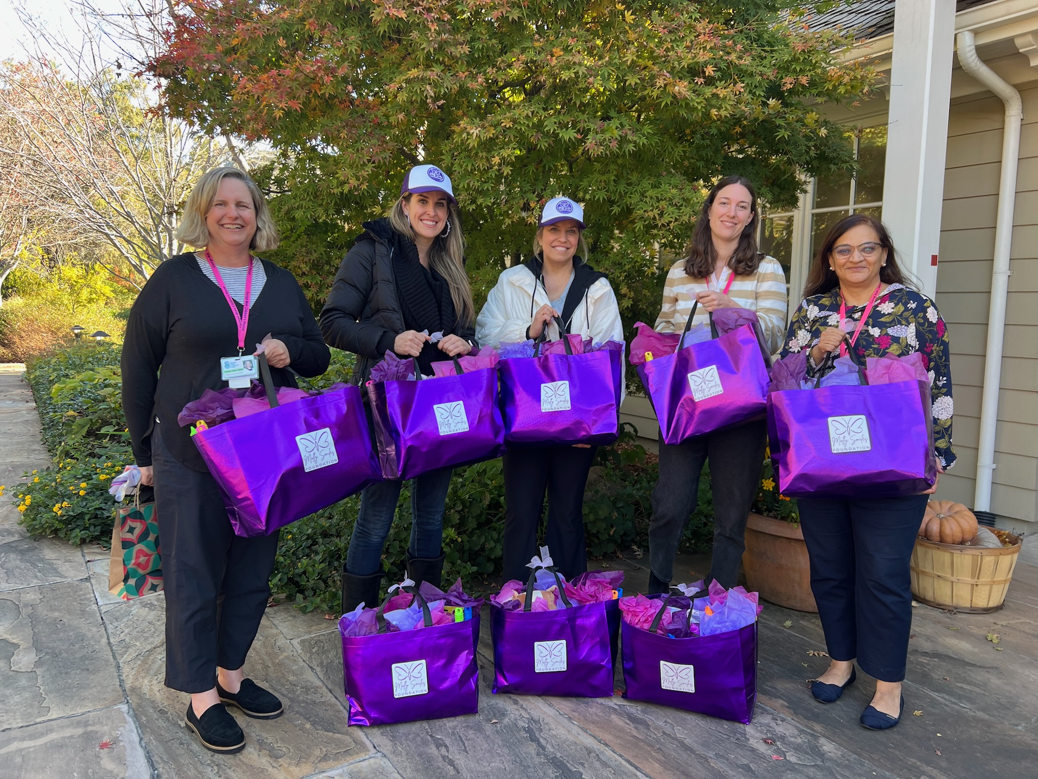 MSF delivering Smile Bags to GMCH patients in 2023.